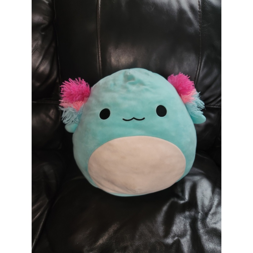Original Squishmallows 14" Anastasia the Teal Axolotl Squish-Doos Plush